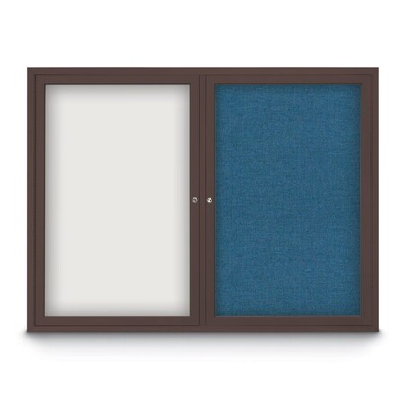 United Visual Products Corkboard, 24"x36", Cinnabar/Black UV402PLUS-BLACK-CINNABA